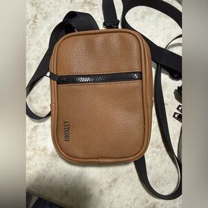 Brixley Tan Belt Bag with Black Accents